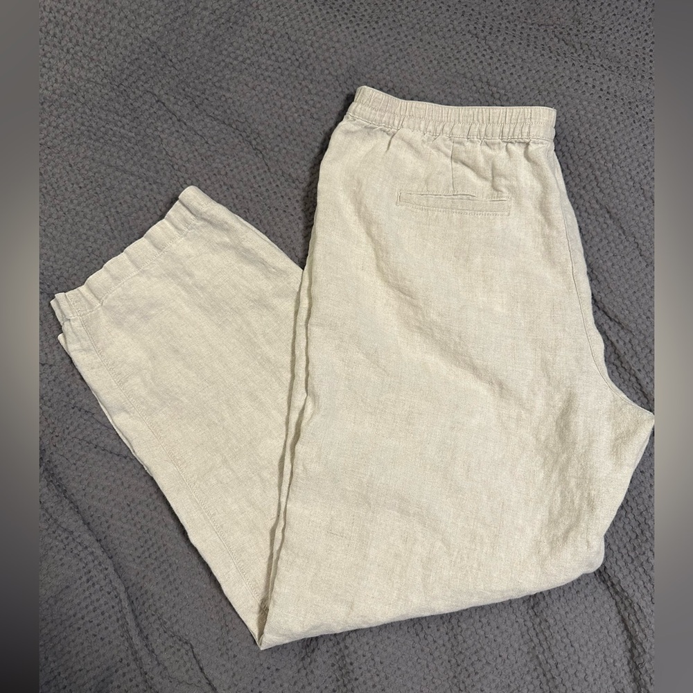 Women's Premium  100% Linen button up Pants - Picture 6 of 8